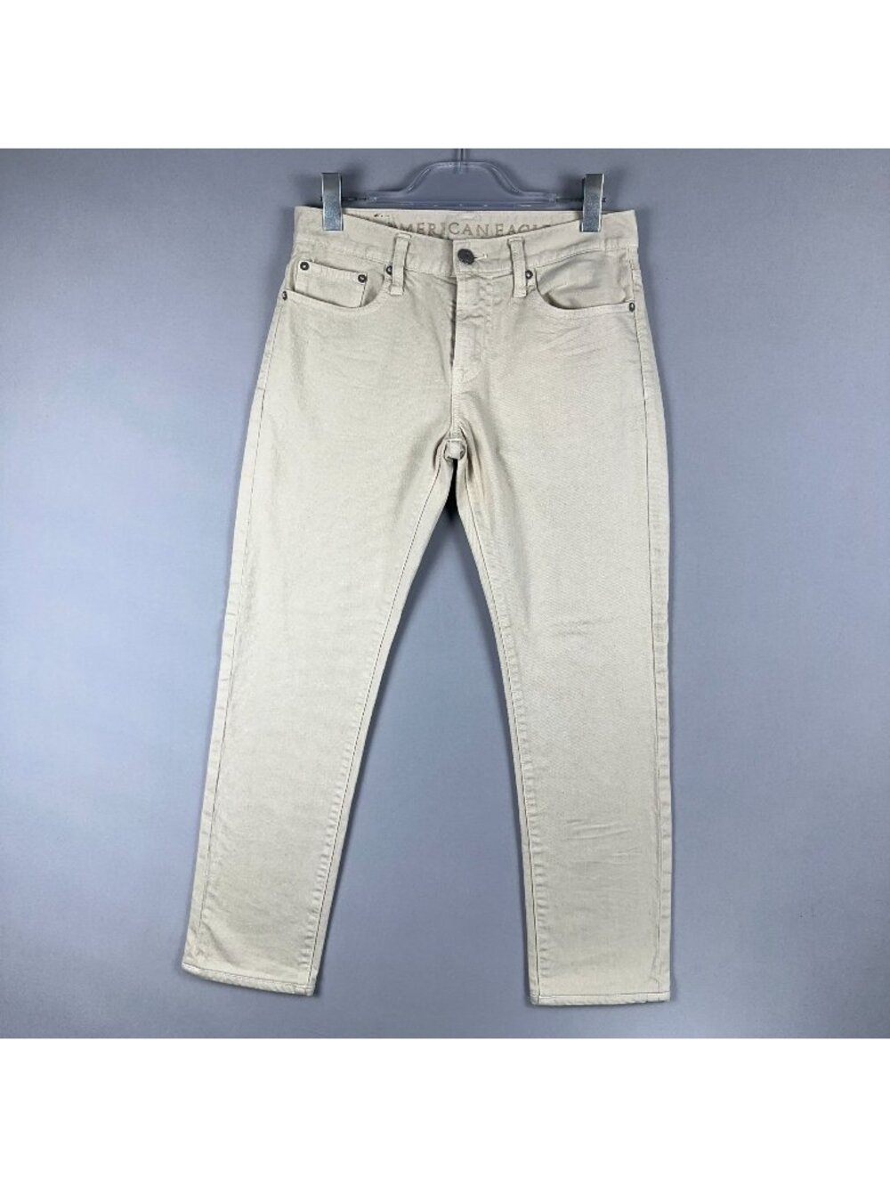 American Eagle Skinny Jeans Stretch Mens Size 30x32 Beige